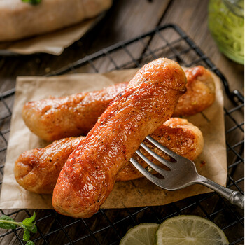 百鲜生膳食 100g*5支 百鲜生风味爆浆鸡腿卷爆浆鸡肉卷 原味【2袋共10