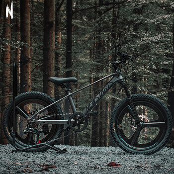 小探险家飞驰amg山灰儿童自行车6到15岁男女孩学生少年变速山地车避震