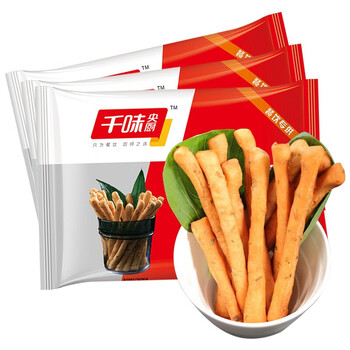 千味央厨茴香小油条240g 迷你火锅油条早餐食品半成品家用速冻方便