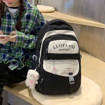 诺贝达书包女初中生大容量清新可爱小学生双肩包中学生背包高中生
