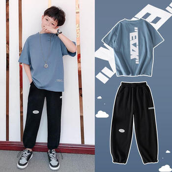 索菲熊男童衣服8岁12岁春夏装中童男装10岁小男孩子夏季服装小学生