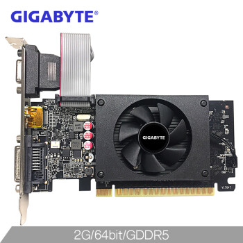 (GIGABYTE)GeForce GT710 GV-N710D5-2GIL 64bit GDDR5 2G豸ר/710Կ