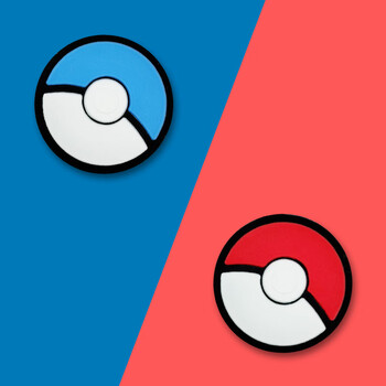 手柄steam deck掌机摇杆帽ns oled猫爪lite按键帽 (120)红蓝球(一对)