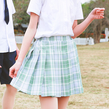 女童校服裙儿童短裙夏季薄款大童裙子半裙深蓝色小学生半身裙 q807