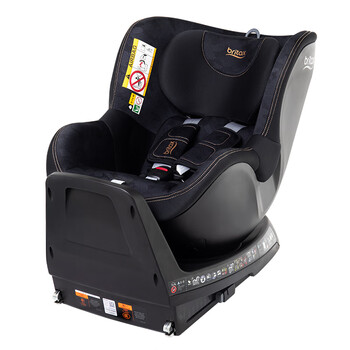 britax安全座椅isize双面骑士plus04岁360旋转汽车用夜影黑双面骑士