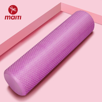 迈体（Maiti） 泡沫轴肌肉放松滚轴瑜伽柱泡沫滚轴健身瑜伽狼牙棒按摩轴 浅紫色 30cm