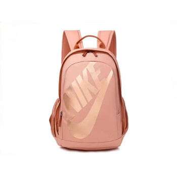 潮牌双肩包校园学生大容量书包男女运动旅游健身包多功能电nike 粉色