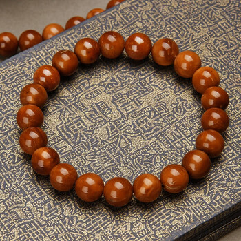 西柔慕 御大师 天然实心库克圆形珠子稀有菩提素串 p147情侣手链男女