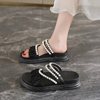 回力四季2024年最新款网红爆款拖鞋女女士拖鞋时尚配裙子外穿两穿白色