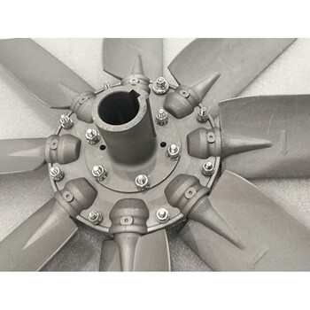 定制轴流风机雾炮风机铝合金风叶扇叶高温风叶单面8叶铸铝风叶 直径