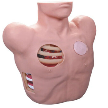 海医HeyModel 胸腔穿刺引流模型 气胸处理模型 医学教学模型 演示用教学 03018引流模型