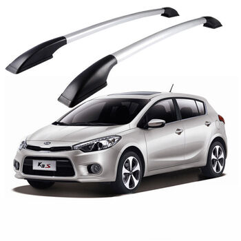 维诺亚 起亚k3s汽车行李架铝合金车顶免打孔车顶装饰架 银色款 1.3米