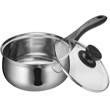 苏泊尔(SUPOR)16cm不锈钢奶锅宝宝辅食锅煮面锅ST16H1(明火电磁炉通用)