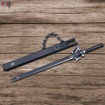 金属动漫模型带鞘刀剑cos玩具周边刀剑神域阐释者二代30cm