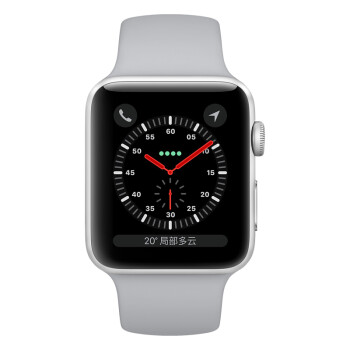 apple 苹果apple watch series 3智能手表 云雾灰色 38mm