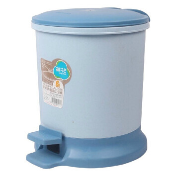 
                                        
                                        茶花 垃圾桶 豪华圆型脚踏卫生桶 6L 1510                