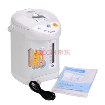美的（Midea） 电热水瓶 3L 浅灰色 PD002-30T