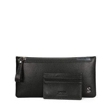 【沙驰男士手包】沙驰(satchi)男士手包时尚个性外置卡片手拿包头层