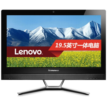 联想（Lenovo） IdeaCentre C360 19.5英寸一体机电脑（G3250T 4G 500G DVD刻 摄像头 Wifi Win8.1）黑色