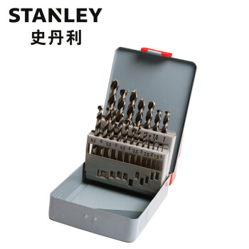 史丹利(Stanley)19支装高速钢麻花钻头组套 95-233-23