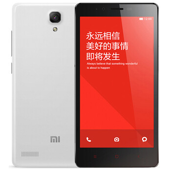 小米 红米Note 联通合约版 白色 联通4G手机 双卡双待 