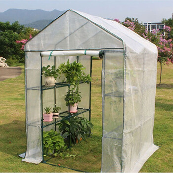 月娥暖房保温棚走入式温室阳台花架花房家用温室大棚种植架含保温外罩140 140 195cm绿色双门 图片价格品牌报价 京东