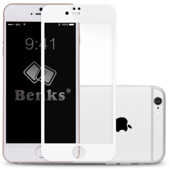 Benks 苹果6s钢化玻璃高清手机贴膜 适用于苹果6s/iPhone6s/6s Plus (0.3mm)钢化背膜-泡芙小姐【5.5英寸】