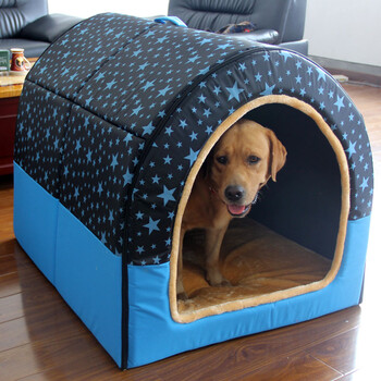 妞派特四季大型犬狗房子狗窝金毛萨摩大狗宠物窝狗屋两用保暖狗窝
