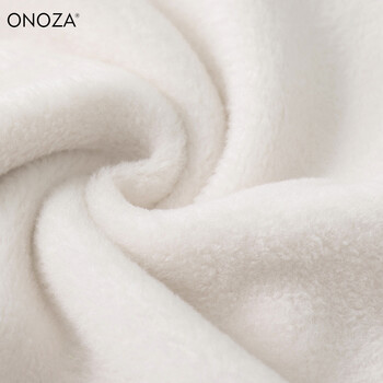ONOZA2015新款韩版纯色圆领秋冬加绒卫衣女款学生盼酷大小黄鸭印花长袖套头外套上衣休闲 白色  加绒款 M