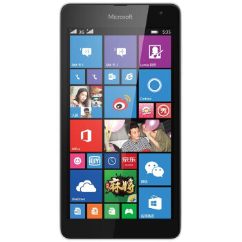 微软（Microsoft） Lumia 535 (RM-1090) 白色 联通3G手机 双卡双待
