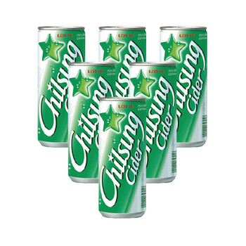 lotte 乐天七星冰柠檬味汽水饮料250ml*6瓶 韩国原装进口清爽饮料_ 5