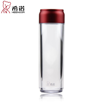 
                                        希诺（HEENOOR） 希诺加厚塑料水杯便携带盖户外随手杯 男女士耐热耐摔隔热杯 蓝黑色 325毫升(XN-8107)                