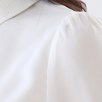 洛凡朵2015新款短袖无袖长袖衬衫女修身印花雪纺衫 长袖 XXL
