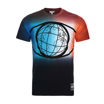 kenzo 高田贤三 男士多色拼色地球图案棉质短袖圆领t恤 f765ts0184se