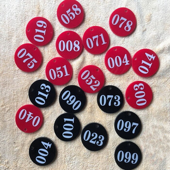 5cm 1-50单面纯数字 铁环