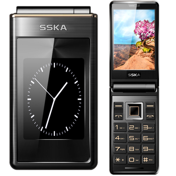 时尚佳SK700A翻盖老人手机 移动联通2G老年机 黑 色
