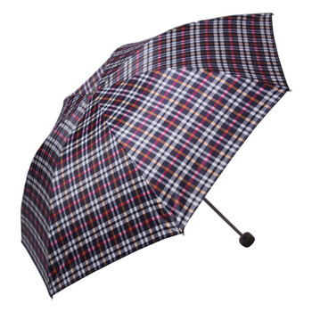 
                                        
                                                            天堂伞 三折雨伞晴雨伞男女商务伞57cm*7骨 339格子兰黑                