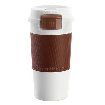 
                                        contigo 美国 男女便携随手杯摩根咖啡杯340ml 棕色                