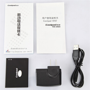 酷派(Coolpad) 8707 白色 移动4G手机