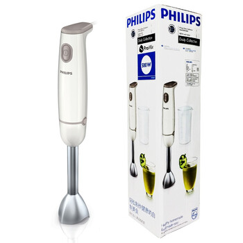 
                                        飞利浦（PHILIPS）料理机 家用多功能手持式搅拌机棒做宝宝婴儿辅食可做果泥 HR1604/03                