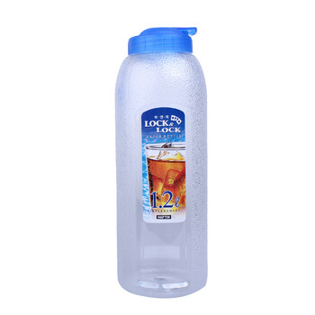 
                                                            乐扣乐扣（LOCK&LOCK） 冷水壶饮料壶塑料水杯厨房冰箱家用大容量果汁瓶杯子 1.2L透明                