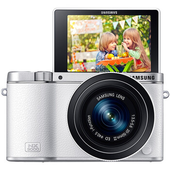 三星（SAMSUNG） NX3000智能WIFI 微型单电套机（16mm-50mm）内置16G卡 闪光灯（白色）