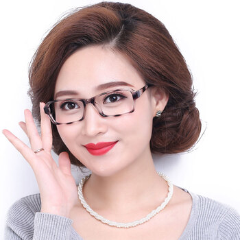 老花镜女款时尚超轻大脸清晰高清树脂大框老光简约优雅舒适