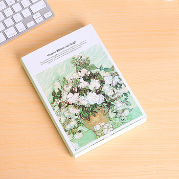 金谷 梵高油画素描本子速写本 a4空白本子 绘画本涂鸦本 加厚学生图