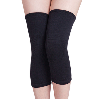 保暖护膝夏季女士专享空调房超薄款运动纯棉关节肤色全棉无痕 间 黑色