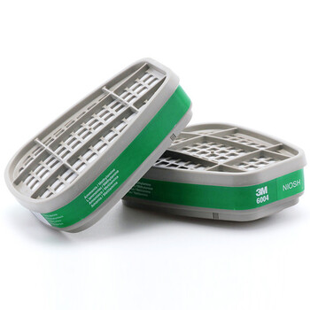 3m 6004 滤毒盒 氨气甲胺活性炭过滤盒6200 7502 6800防毒面具配件_ 6