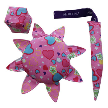 儿童布艺软飞盘 幼儿园子户外手工飞碟沙包尾巴三件套玩具 三件套