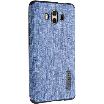 闪煌 华为mate10手机壳时尚牛仔亚麻布纹手机软壳mate10手机壳保护套