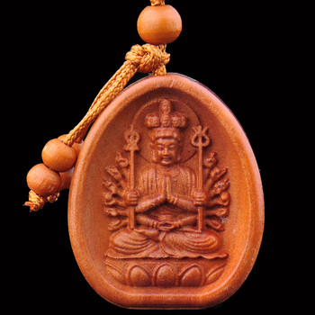 桃木十二生肖本命佛汽车钥匙扣挂件八大守护神饰品防小人 鼠