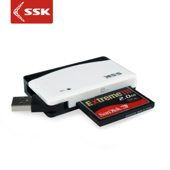 SSK飚王 SCRM057奔腾2代多合一功能读卡器 支持TF\SD\CF\MS等手机相机卡